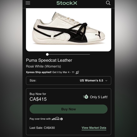 Puma W Speedcat LEA x ROSÈ - Picture 4 of 5